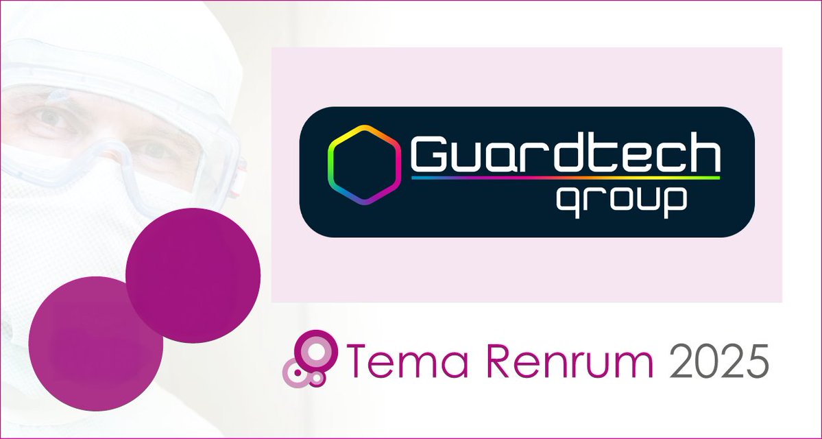 GuardtechClean's tweet image. Tema Renrum 2025 – get ready for Guardtech Nordic AB!

Meets Guardtech Nordic AB Director Lars at Scandic Infra City on 25-26 November to talk all things controlled environment!

#guardtechgroup