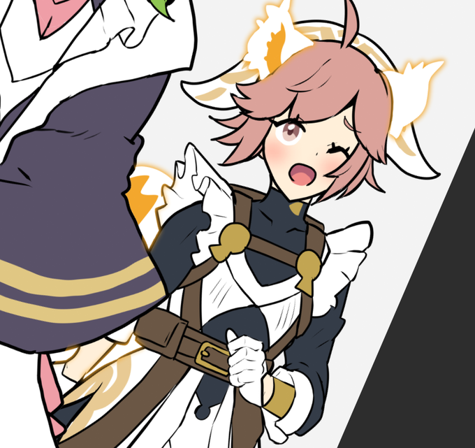 耳や尻尾は直接塗りで。 