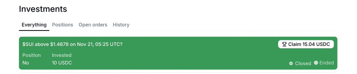 【Limitless】

Limitless 5 分鐘賽事 超刺激猜漲跌🔥

今天最為驚喜的就是 <a href="/trylimitless/">Limitless</a> 居然更新了 5 分鐘市場，雖然目前只有 $SUI 可以猜漲跌，但 5 分鐘一局真是太爽了。

無論你是在上廁所或是等公車，隨時隨地都可以，來上一把價格競猜，就像割草手遊一樣，我今天在 <a href="/trylimitless/">Limitless</a> 玩了 3