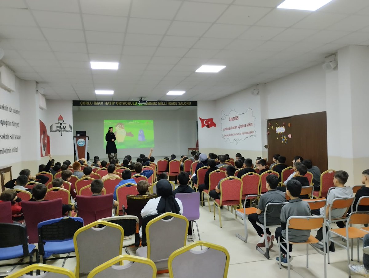 Okul rehber öğretmenimiz tarafından 5. Sınıf öğrencilerimize 'Akran Zorbalığı' konusunda seminer yapılmıştır. Sonrasında aynı konuya yönelik video izlenerek soru cevap yapılmıştır.
<a href="/CorluMem/">Çorlu Milli Eğitim Müdürlüğü</a> <a href="/hete61/">Hüseyin ERDOĞAN</a>