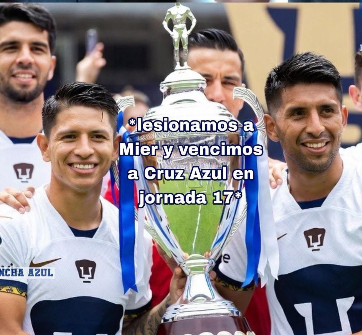 CR_CruzAzul's tweet image. En lo que va del año
Toluca 3 títulos 
Pumas 3 títulos (por ganarle al América, Cruz azul y lastimar a Mier)
Cruz azul 1 título

Son gigantes los Pumas