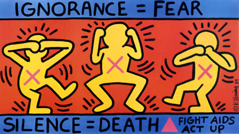 KeithHaringArt's tweet image. Ignorance = Fear