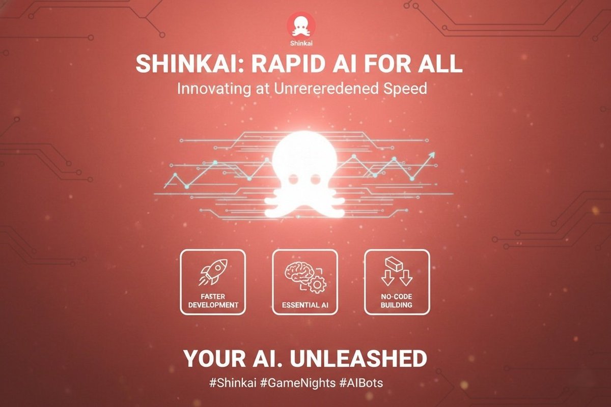HenryBaleWeaver's tweet image. Shinkai is rapidly innovating, delivering essential AI solutions faster than most platforms. Get cutting-edge tools at your fingertips! Best of all, it&apos;s No-Code AI, empowering everyone to build. Your AI, reimagined.
#Shinkai #NoCodeAI  #Innovation #shinkaizer 
@ShinkaiLocalAI