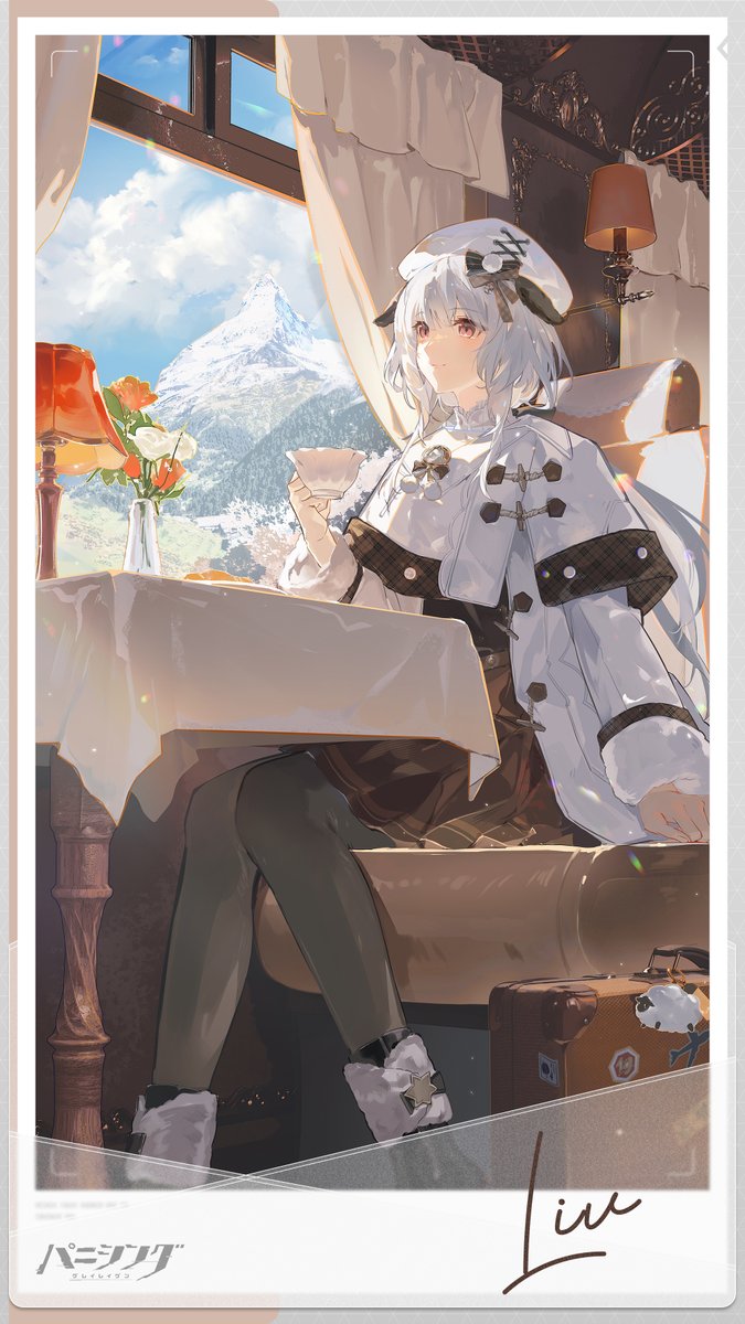 punigray_staff's tweet photo. 【周年劇場 | 旅路のこよみ①】

東方の塔は灯りに煌めき、川の流れは歳月の詩を紡ぎ続ける。それはまるで、彼女が歩んできた時の軌跡そのもの。
風雪がようやく晴れた日、アルプスの麓を走る列車は、少女の夢を乗せて遥かな未来へと向かう。
ふと足を止めれば、ケンブリッジの雨音が彼の姿と重なり、 手紙に託された言えなかった想いが、そっと胸に響いてくる。

——六周年おめでとう、指揮官。

#パニグレ #パニグレ六周年