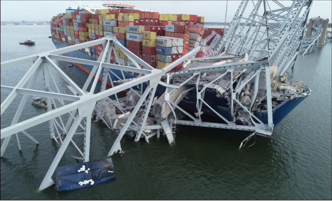 BulkDistributor's tweet image. The US National Transportation Safety Board (#NTSB) said on 18 November that a single loose wire on the 984 ft-long containership #Dali caused an electrical blackout that led to the vessel veering and hitting the Francis Scott Key Bridge in #Baltimore.
bulk-distributor.com/2025/11/loose-…