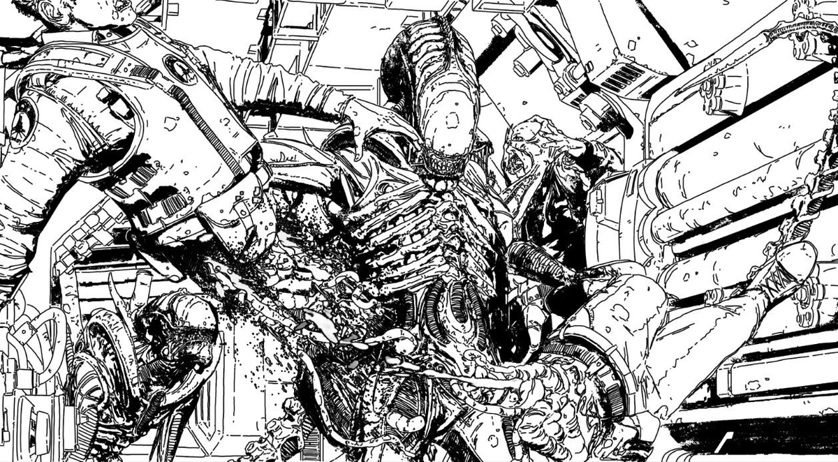 tristans_bones's tweet image. Xenovember day 20…!

This is one of my favourite panels from Aliens: Defiance. Few things are as fun as #drawing as #xenomorph infestation.

instagram.com/p/DRTqpmWErb-/