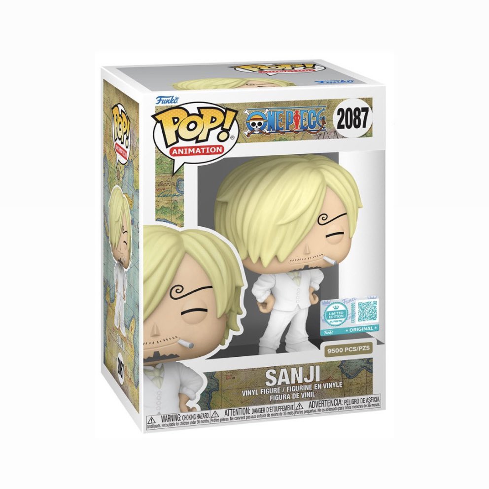 OPMerchandise's tweet image. Here&apos;s a look at the product glams for the GameStop exclusive Funko Pop! Sanji (Whole Cake Island).

Limited to 9500 pcs.

🇺🇸: Monday, November 24, 2025 in-store only at select stores 

#OnePiece 
#FunkoPop