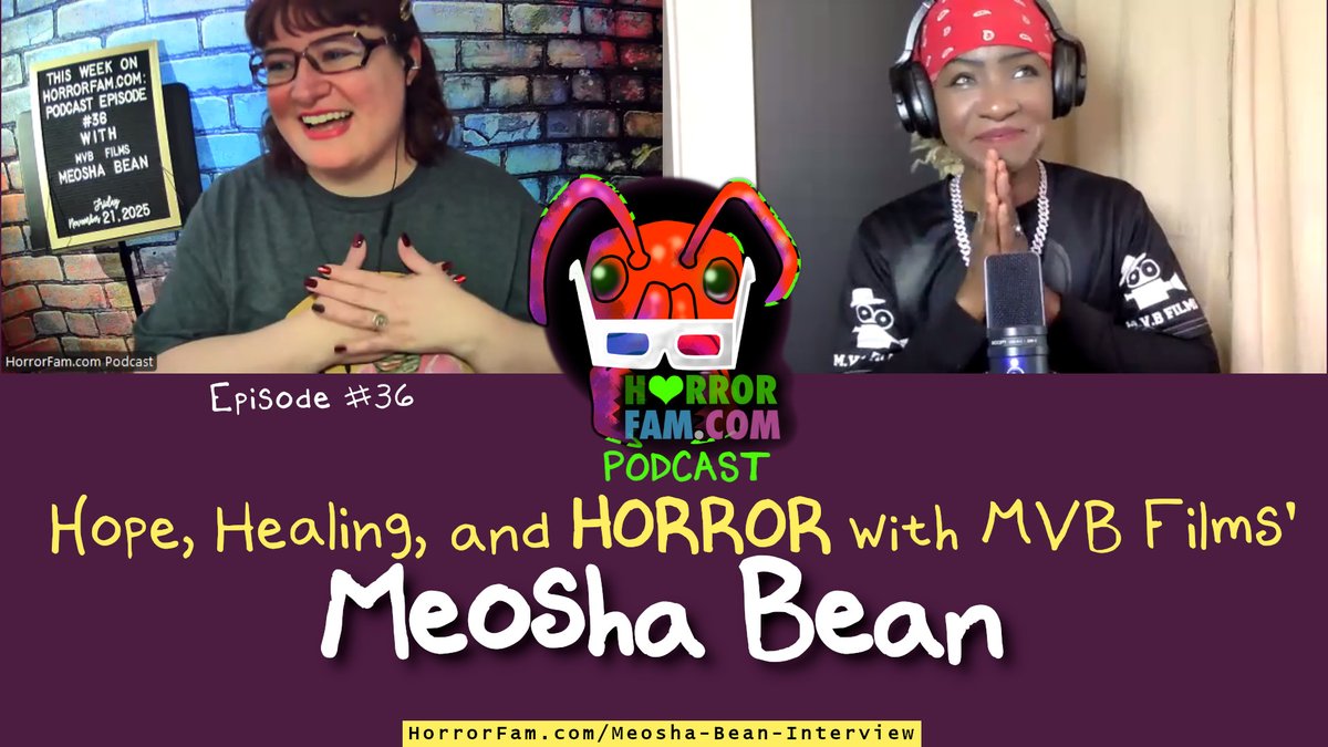 Meosha Bean is an indie horror director, editor, cinematographer, actress, and MORE! She spoke about her new feature film, cinematic inspirations, and how horror can help us heal through our most traumatic moments. Watch the interview here: horrorfam.com/meosha-bean-in…