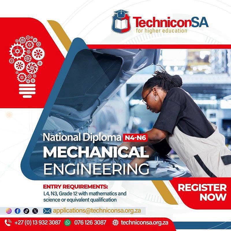 techniconsa's tweet image. *BE A PART OF US NEXT YEAR*🔌!!

Designing the future, one mechanism at a time! ❤️✨What will you create?⚙️🧰

🌐techniconsa.org.za 

 #MechanicalEngineering #STEM #Innovation #Engineering #registernow