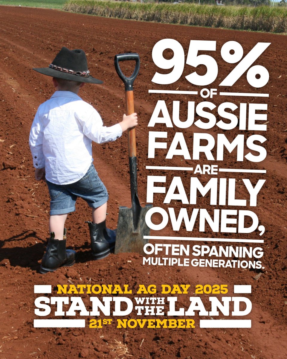 Proudly family-owned. We stand with the land 👨‍👩‍👧‍👦 

#NationalAgDay #AgDayAU #WeLoveFarmers #GrowYouGoodThing #StandWithTheLand