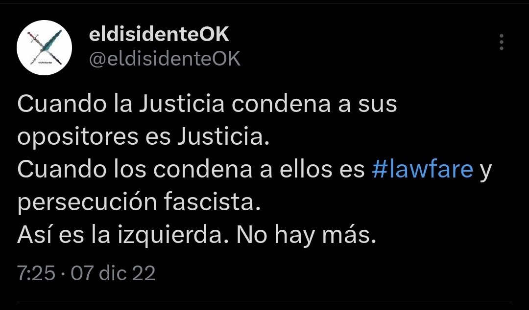 Algunos tuits sobre #lawfare. 🚬