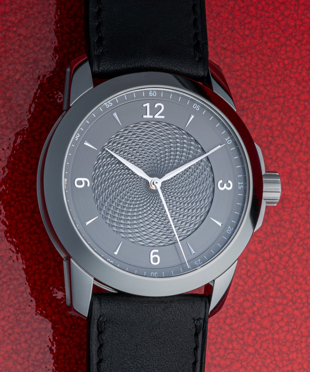 Expanding the possibilities of our 40.5mm case with crown protection: model 248° with a hand guilloché center. Stay tuned for more.