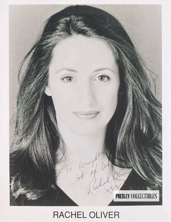 PresleyCollect's tweet image. Theatre star shine: Rare 8”x10” B&amp;amp;W promo signed by Rachel Oliver, with handwritten Lancôme postcard! Captures her Stranglehold fire &amp;amp; personal dreams. Must-grab! presleycollectibles.com/rachel-oliver-… #RachelOliver #Stranglehold #IndependentFilm #BritishActress #TheatrePerformer