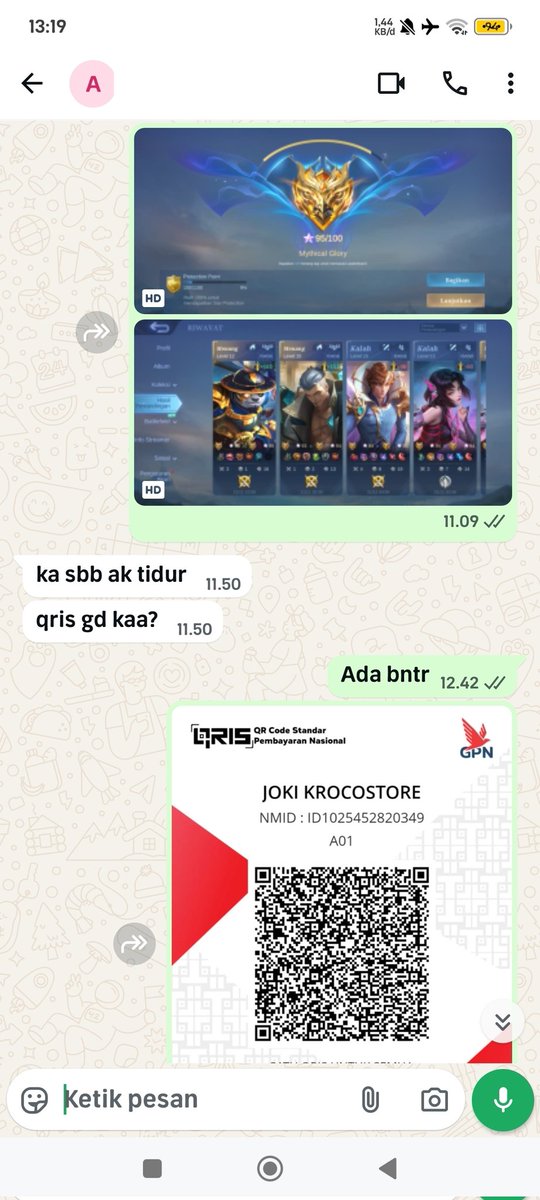 DONE ✅
JOKI 2⭐ GLORY
PRICE 16K
ORDER? SUNG WA AJA LINK DIBIO
#jokiml #zonauang #zonajajan