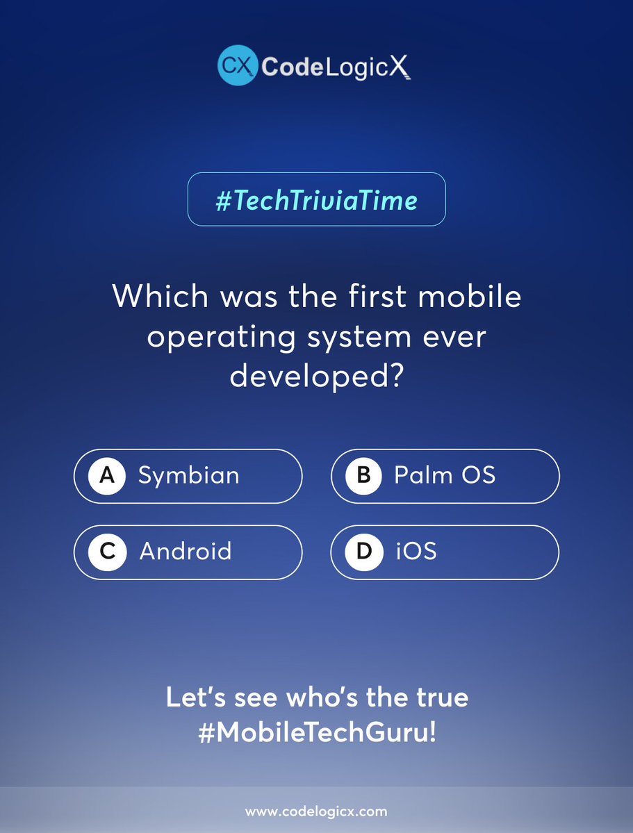 Codelogicx's tweet image. Did you know mobile engineering has been shaping innovation since the early 90s?
From Palm OS to Android, every evolution has redefined how we connect, code, and communicate.

#TechTrivia #MobileEngineering #CodeLogicX #Innovation #AppDevelopment #FridayFacts #TechCommunity