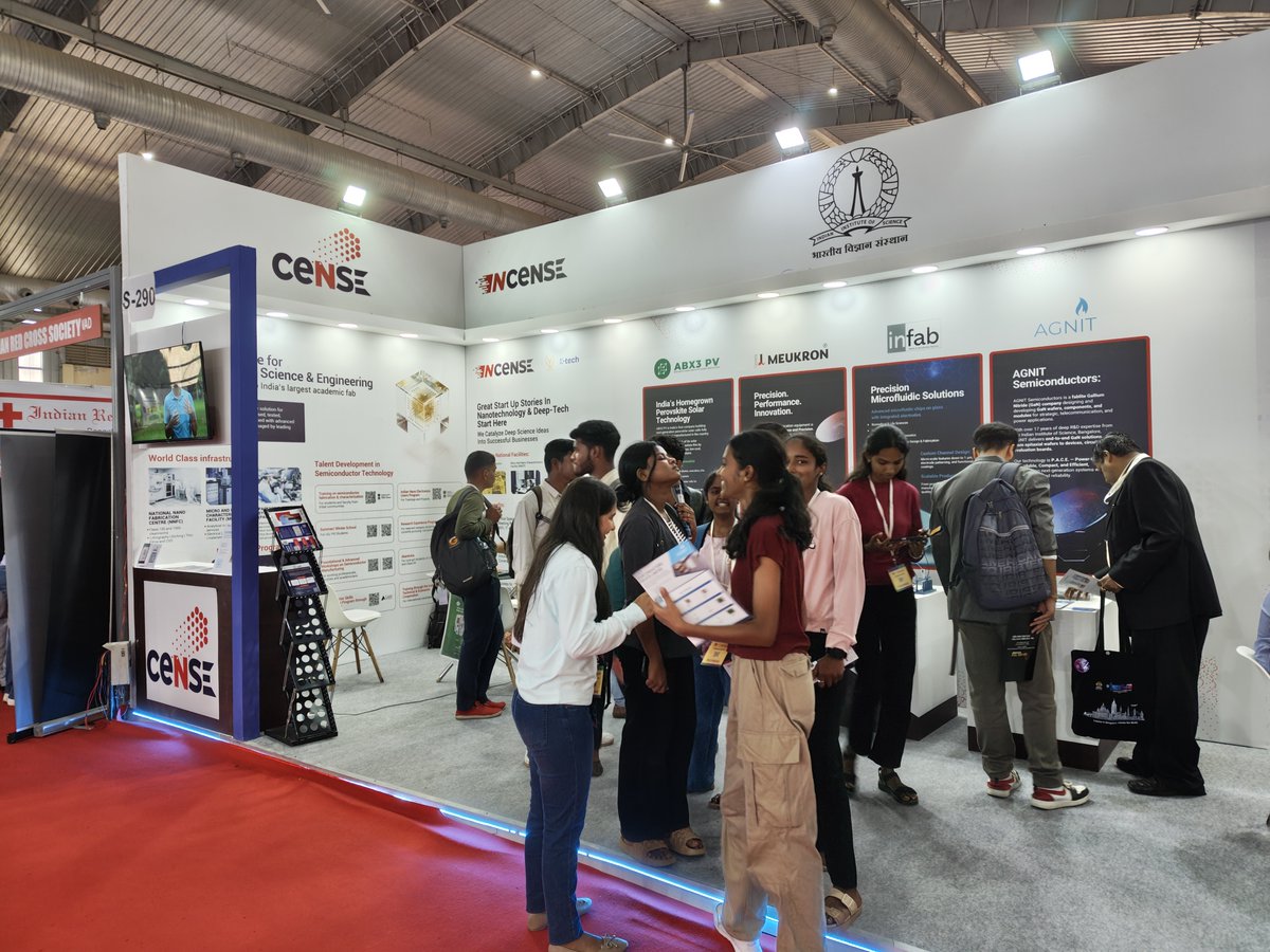 CeNSEatIISc's tweet image. What an incredible experience at #BTS2025! 🚀CeNSE, @iiscbangalore had an amazing three days showcasing cutting-edge #deeptech #innovations, having great discussions, inspiring visitors &amp;amp; exciting collaborations — thank you to everyone who stopped by! 📷
See you next year! 📷 🌟