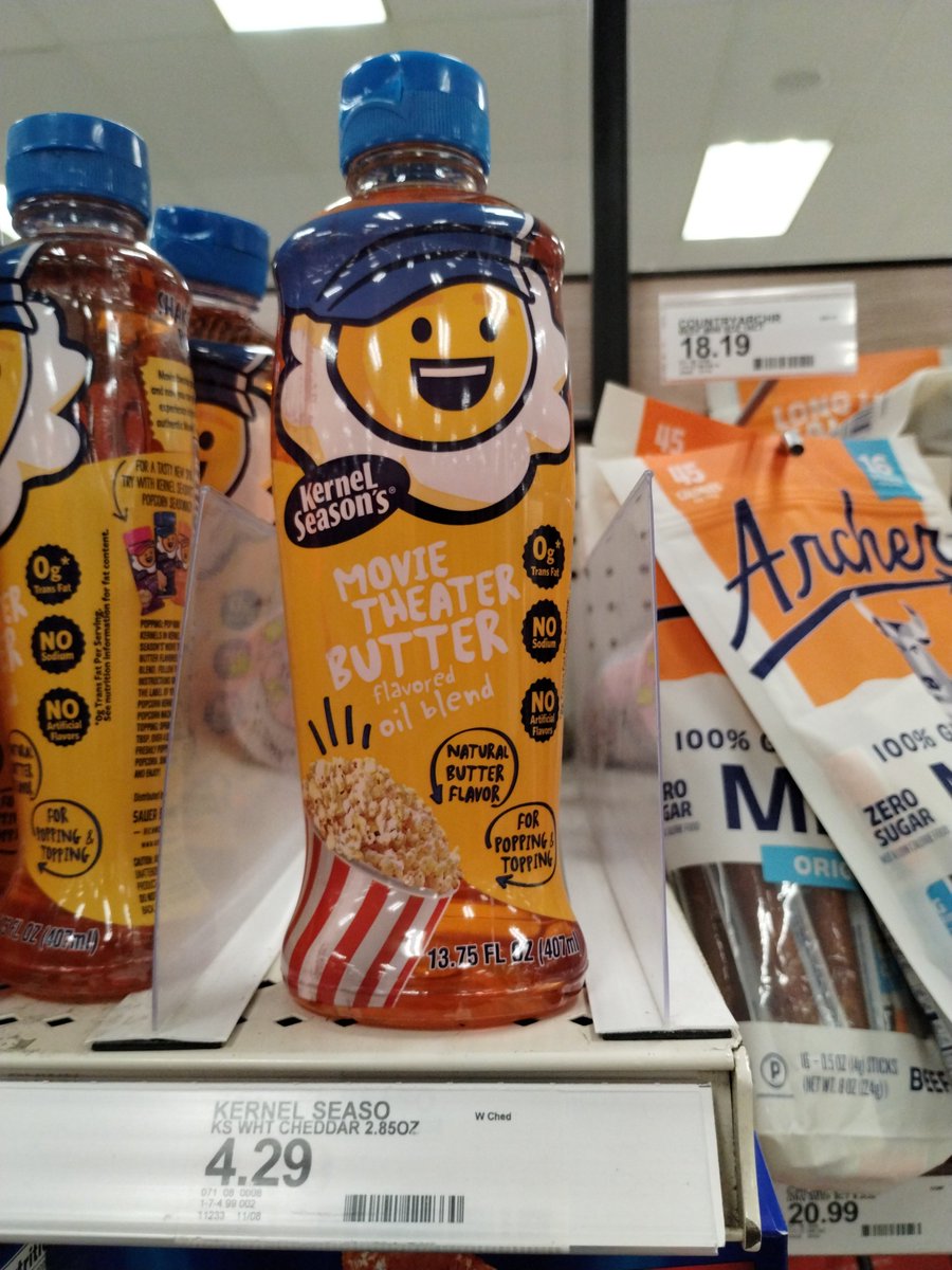 DannyOcchipinti's tweet image. Popcorn 🍿 butter 🧈🍿 on sale at Target 🎯!! #kernelseasons #KERNEL #target