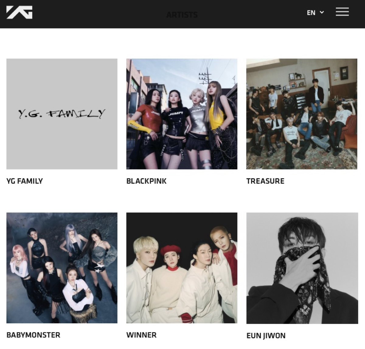 jekkibby2's tweet image. yg artist roster has changed so much…