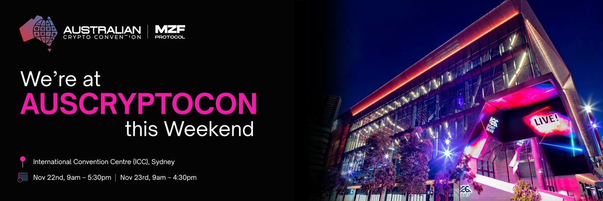 mzf_protocol's tweet image. 📢 Meet us at @AusCryptoCon this weekend

You will find MZF at the Innovation Zone 🙌

Australia is becoming one of the most active hubs for real builders. APAC is moving fast with stronger teams better execution and a growing appetite for serious products. This region will play…