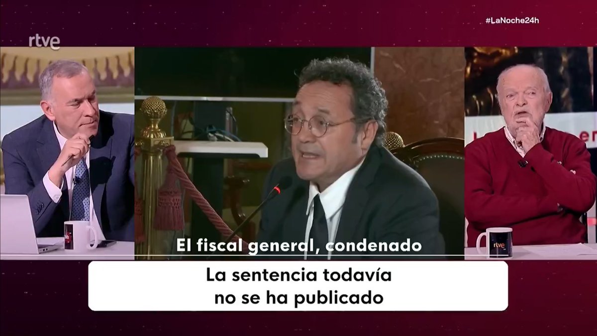 Bart045603771's tweet image. Es curioso que ayer las televisiones sacaran en procesión a la misma momia para echar pestes de la condena al Fiscal General del Estado... 🤔🤔🤔 
¿No había más exmagistrados?
