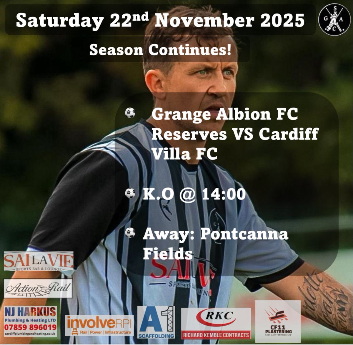 grangealbion's tweet photo. ⚫️⚪️⚽️Reserve Team⚽️⚪️⚫️ 
🆚 | @CardiffVillaFC 
🗓️ | Sat 22nd November
⏰ | KO 2:00pm
🏟️ |Pontcanna 
🏆 | @cardiff_and 
📸 | Sean Kennedy
https://t.co/uKkQHmCTNs

https://t.co/a5ToFAVcE7

https://t.co/wJIlcekMCr https://t.co/08o6bd761R