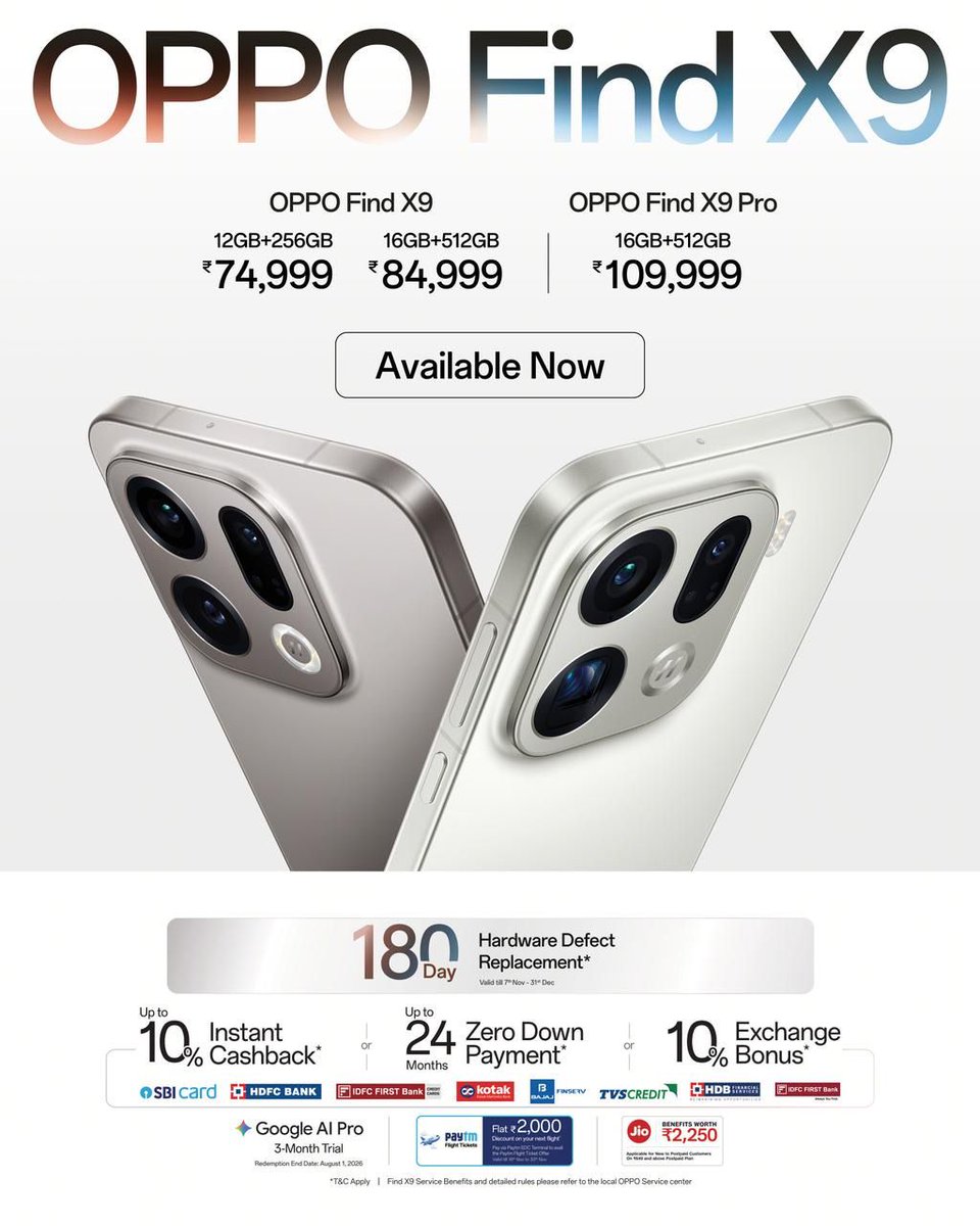 stufflistings's tweet image. Today, I&apos;m giving away the OPPO Find X9 Pro 😍

To win:
1. Like this post
2. Quote repost using #winOPPOFindX9Pro #FindX9Pro #OPPOFindX9Series
3. Answer some questions

Happy winning ❤️