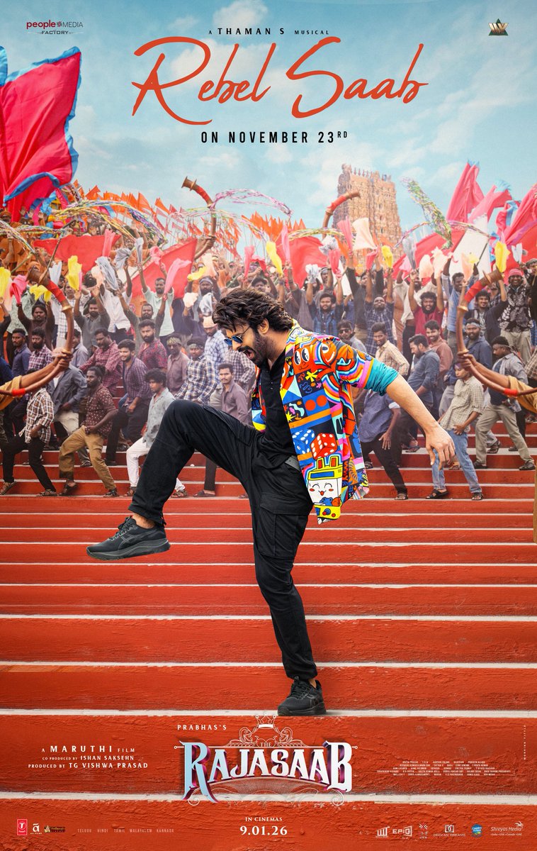 TrendsPrabhas's tweet image. #TheRajaSaab style on point 😎
#RebelSaab -  a track that takes you straight back to the golden 2000s vibe ! 🔥
#TheRajaSaabOnJan9th #Prabhas
@DirectorMaruthi 🔥😭