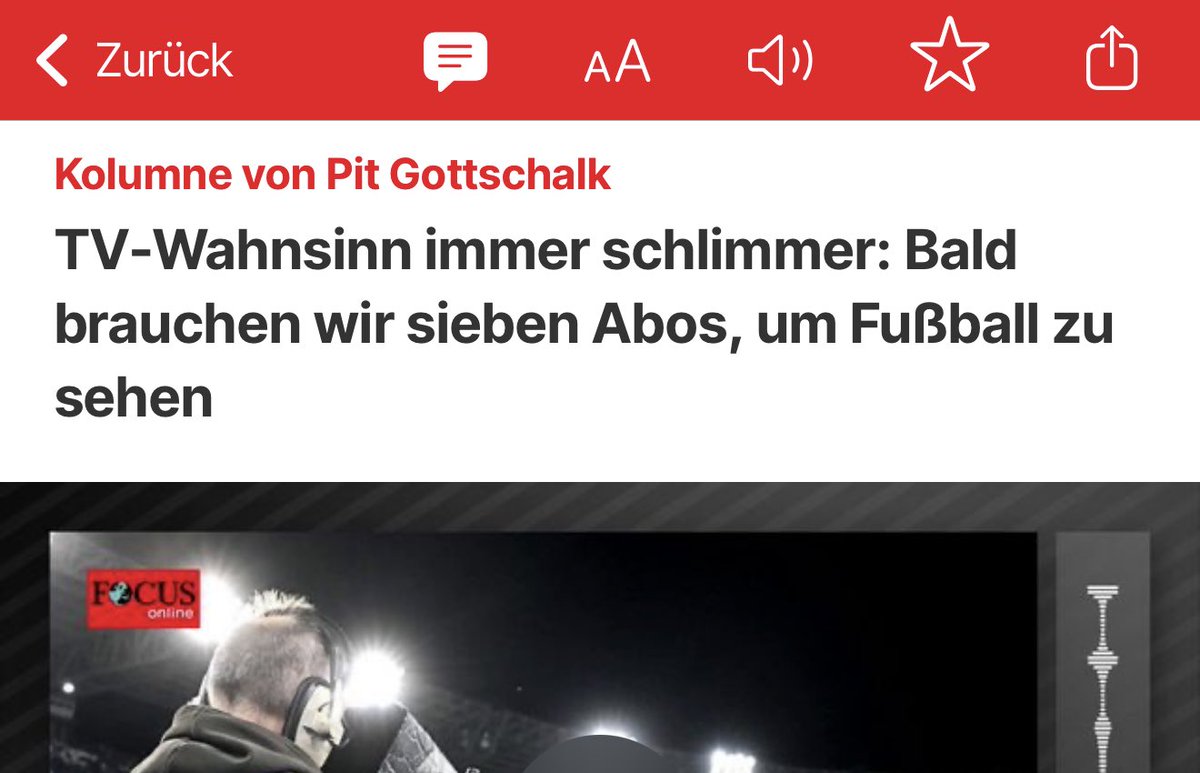 Und es unterstützen genau die Idioten, die den Scheiß mitmachen und den Kram abonnieren.
Geht mal wieder in die Vereine bei euch in der Nähe, egal ob Kreisliga oder Oberliga, da wird noch Fußball gekämpft, ohne Insta, Berater und Ferrari.
Bier und Bratwurst zu fairen Preisen.