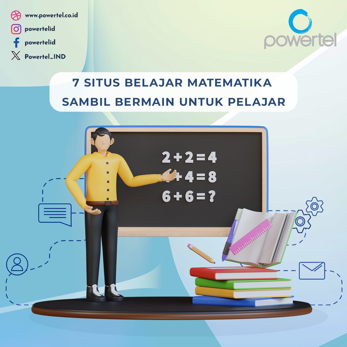Powertel_IND's tweet image. 7 Situs Belajar Matematika Sambil Bermain untuk Pelajar

#belajarmatematika #matematikaonline #belajarsambilmain #gameedukasi #belajarmenyenangkan #gameinteraktif #belajarseru #matematikaseru #belajaronline #pintarmatematika #belajarsantai #powertelid