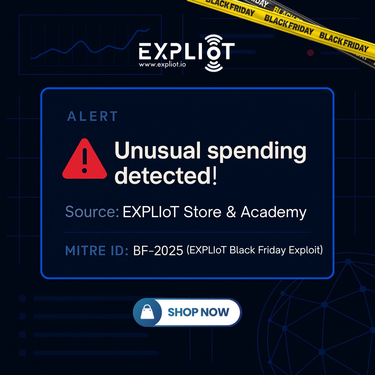 expliot_io's tweet image. Have you grabbed your picks yet?

EXPLIoT Black Friday is LIVE with up to 50% OFF tools &amp;amp; courses for security pros who’d rather be in the lab than in slide decks.

Store: store.expliot.io
Academy: academy.expliot.io

#EXPLIoT #BlackFriday #CyberSecurity #Hardware