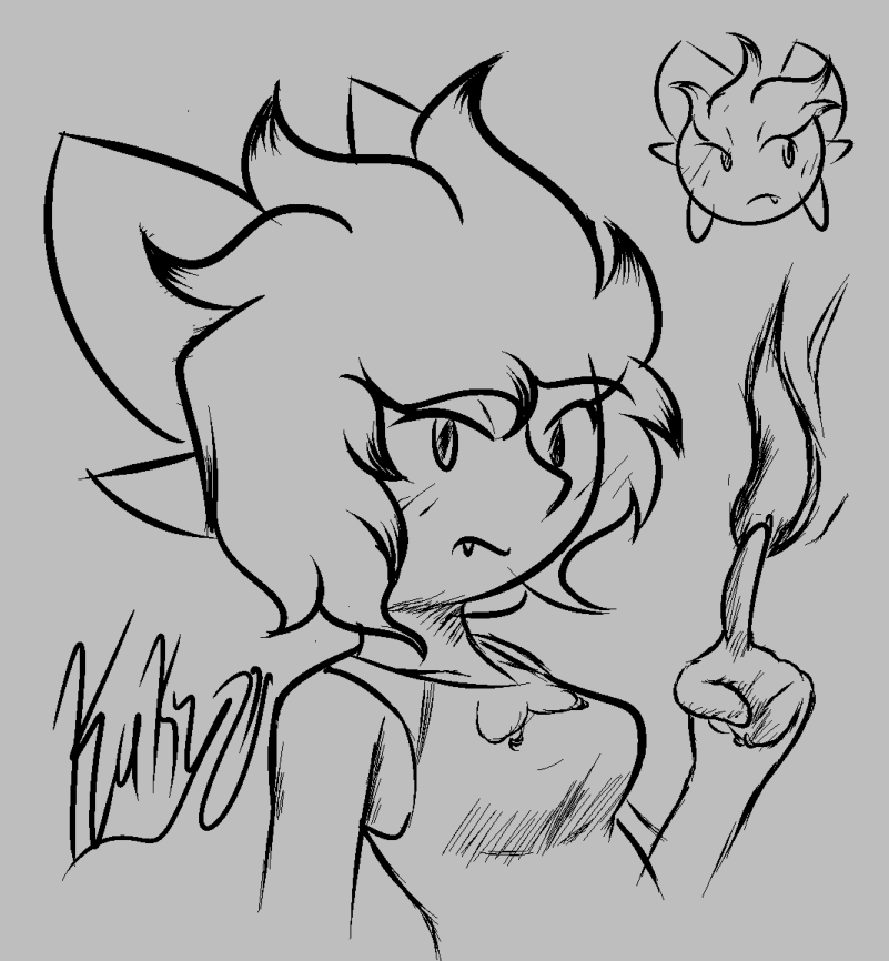 Last one of the day, or start off the day depending on your timezone

Human version of the boo, one of the rare versions I don't draw as much, the nose sets her apart from the anthro version