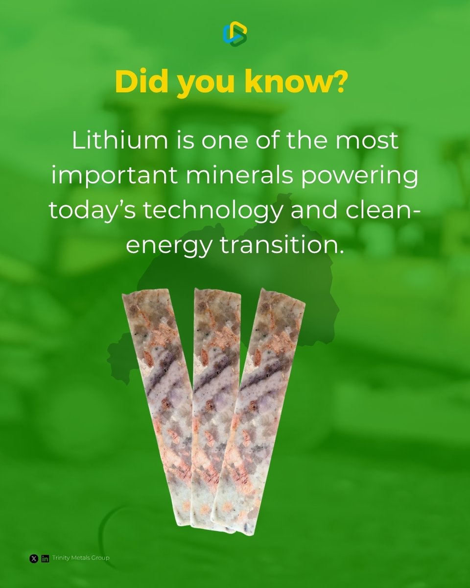 Trinity_Metals's tweet image. #Lithium powers today’s tech and the clean energy future. At Trinity Metals, our Ntunga exploration is showing huge potential — 12,000m drilled, 39 diamond holes, 2,700+ samples… pointing to an estimated 35–70M tones at 1% Li₂O.

Explore more: trinity-metals.com/our-projects/l…