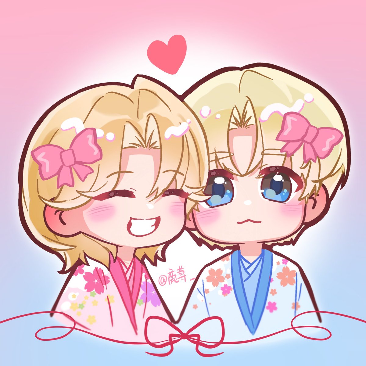 LLLuxun's tweet photo. The 5th year💙🧡✨✨
五周年快乐
#ZeeNuNew #ZonZon #ZeePruk #NuNew #fanart @zee_pruk @CwrNew https://t.co/01PFvggQLt