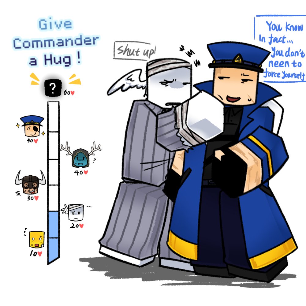 vinak_Generic's tweet image. #alterego #towerdefensesimulator #ROBLOX 
A hug from Patient Zero!!(Oh my God... I forgot to upload the picture just now. The third time....