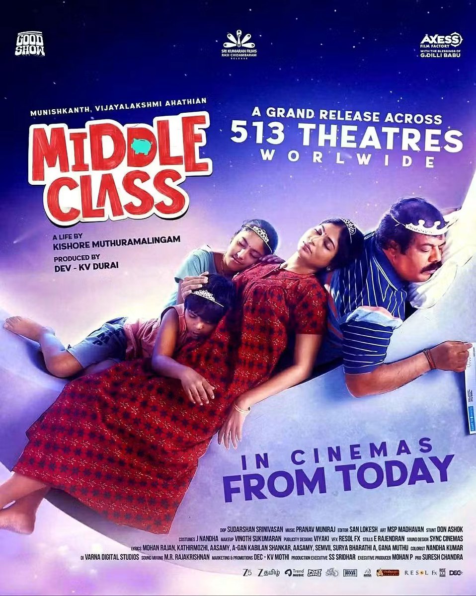 நண்பர் Geathu Kishore அவர்களின் இயக்கத்தில் இன்று வெளி வரும் #middleclass பெரும் வெற்றி பெற வாழ்த்துக்கள் 😍 

எங்கள் <a href="/lightson_media/">LightsOnMedia</a> விற்கு முழு கிராபிக்ஸ் CG பணிகளை வழங்கிய இயக்குநர் மற்றும் தயாரிப்பாளர் அவர்களுக்கு நன்றிகள் 🙏