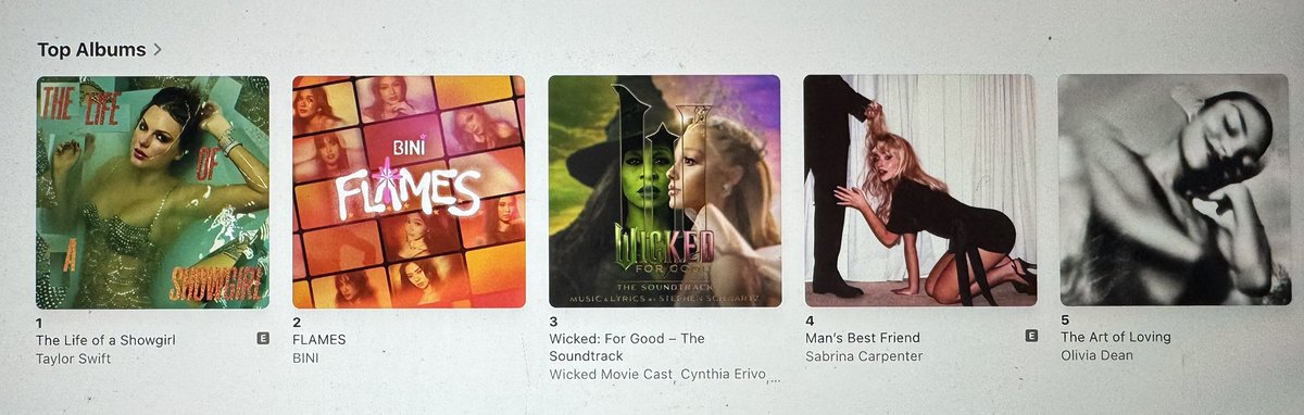 bini_writes's tweet photo. FLAMES IS NEARING DOUBLE NO. 1

BINI’s Flames has climbed to No. 2 on the Apple Music album charts. Flames is already No. 1 on iTunes. 

Let’s keep streaming, Blooms! 🌸🔥
#BINI #BINI_Flames https://t.co/ot7k3pqX9E