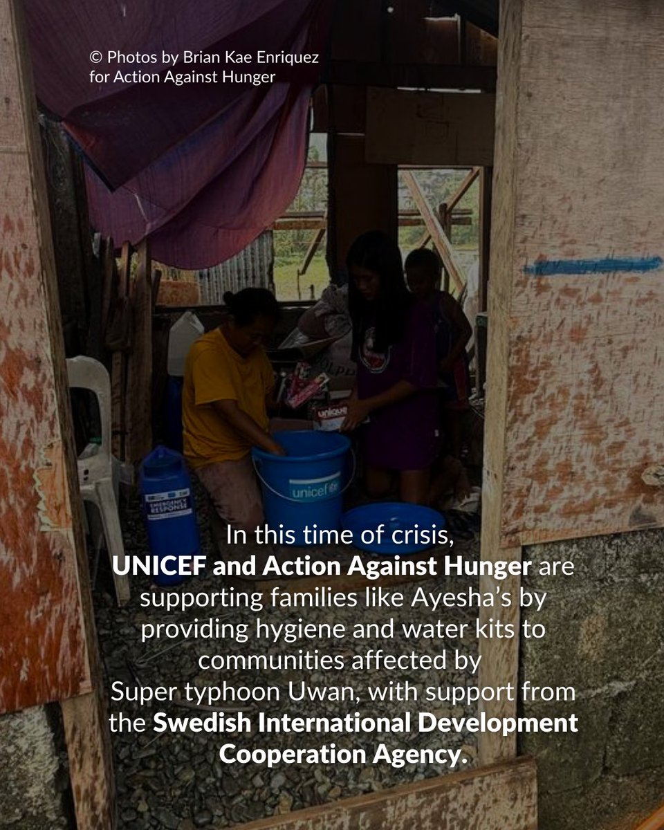 EndHungerPH's tweet image. After #SupertyphoonUwan (#FungWong), families in Baras, Catanduanes returned to homes without hygiene facilities and supplies. With support from @UNICEFPhils and @sidasweden, @EndHungerPH is providing hygiene and water kits to affected communities.