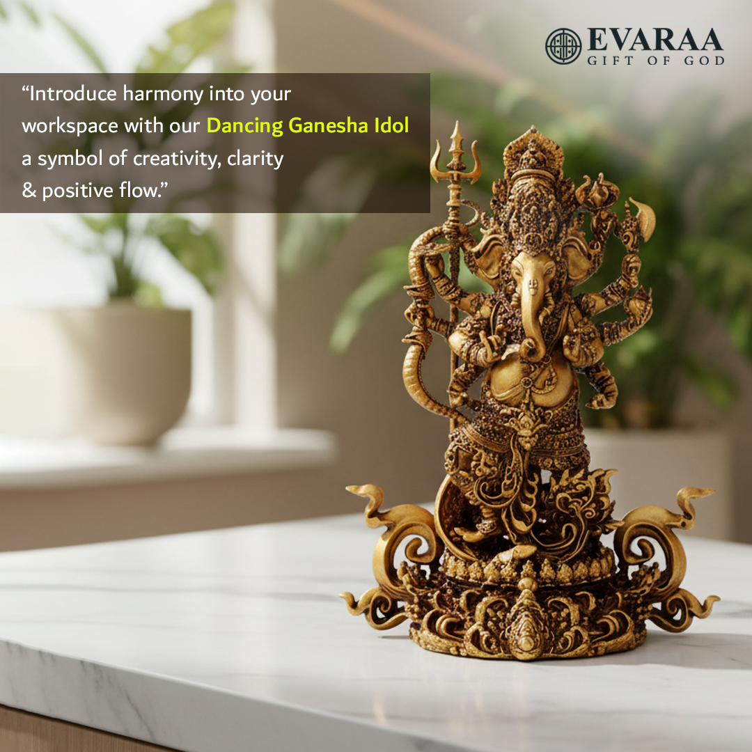 evaraa_decor's tweet image. Bring harmony to your workspace with the Dancing Ganesha Idol—a symbol of creativity, clarity &amp;amp; positive flow. ✨

Perfect for mindful desks, work-from-home setups &amp;amp; inspiring office corners.
Explore more divine décor at evaraa.co
#WorkspaceDecor #GaneshaIdol