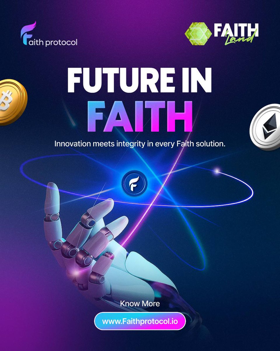 HarshitKum75106's tweet image. 💫 Your Future Begins with Faith
Where blockchain meets trust and innovation fuels empowerment. ⚙️
Faith Protocol is building a transparent, decentralized future — 
🔗 Faithprotocol.io
#FaithProtocol #FutureInFaith #Web3Future #FaithLand #DigitalTransformation #Blockchain