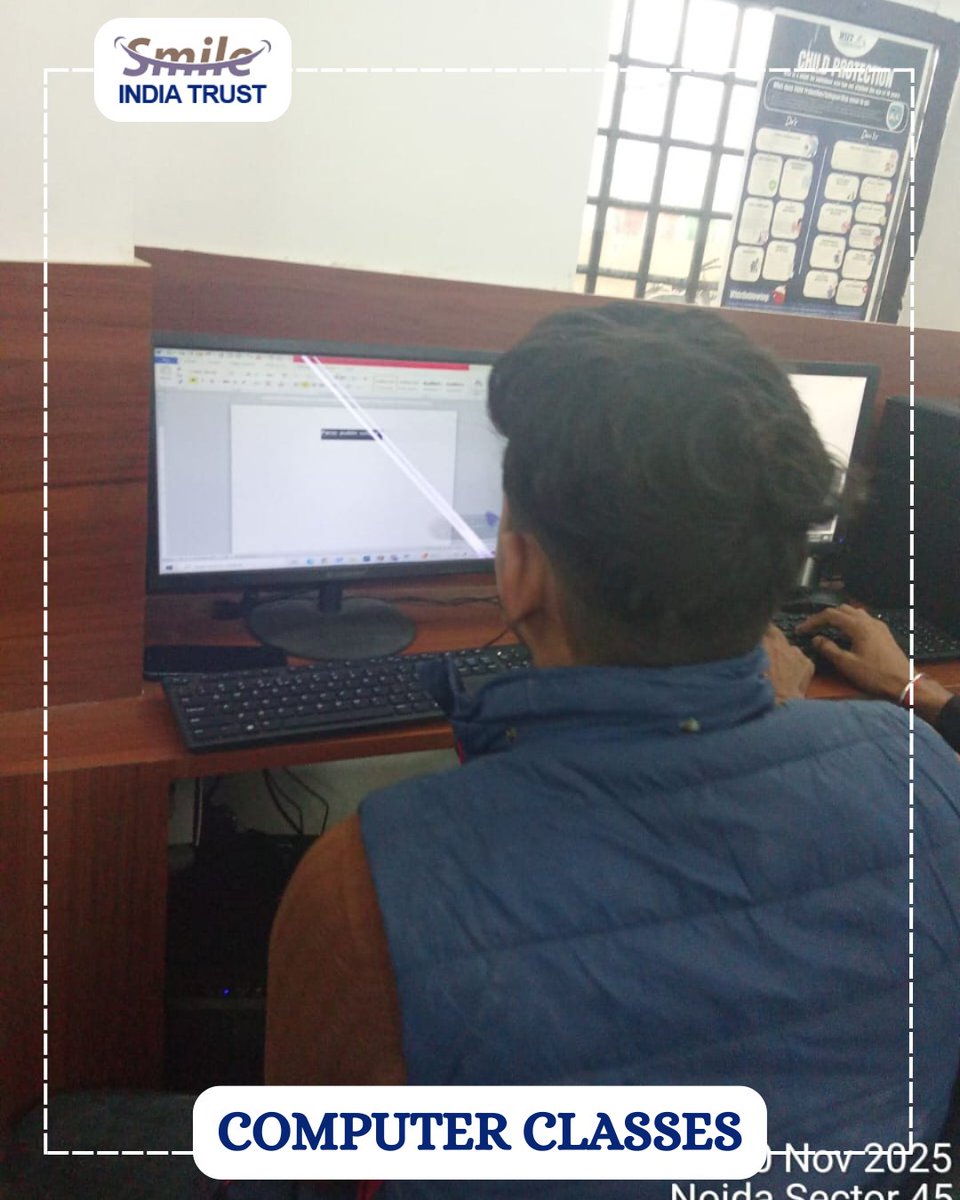 smileindiatrst's tweet image. At Smile India Trust, we are committed to empowering underprivileged youth 

#SmileIndiaTrust #ComputerClasses #DigitalSkills #EmpoweringYouth #EducationForAll #SkillDevelopment #NonProfitWork #CommunityImpact