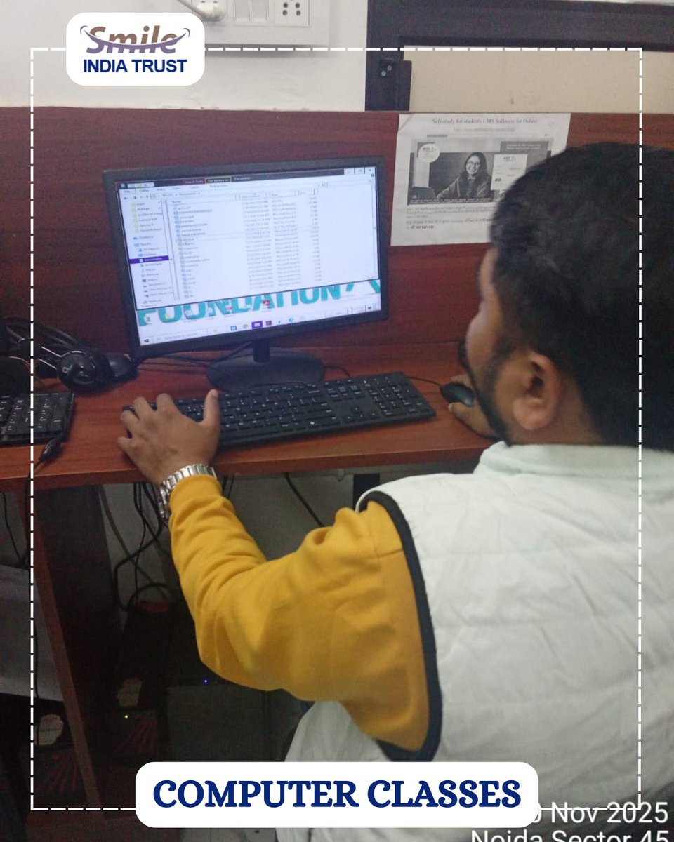 smileindiatrst's tweet image. At Smile India Trust, we are committed to empowering underprivileged youth 

#SmileIndiaTrust #ComputerClasses #DigitalSkills #EmpoweringYouth #EducationForAll #SkillDevelopment #NonProfitWork #CommunityImpact