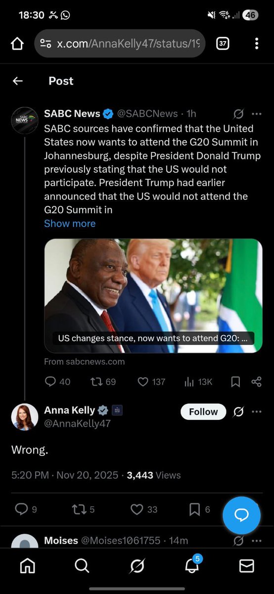 Totally agree. Yesterday was a bad day for the credibility of the South African legacy media. They just repeated what Ramaphosa said without even trying to verify. One journalist contacted me and I was able to tell her through my contacts that Ramaphosa was wrong.