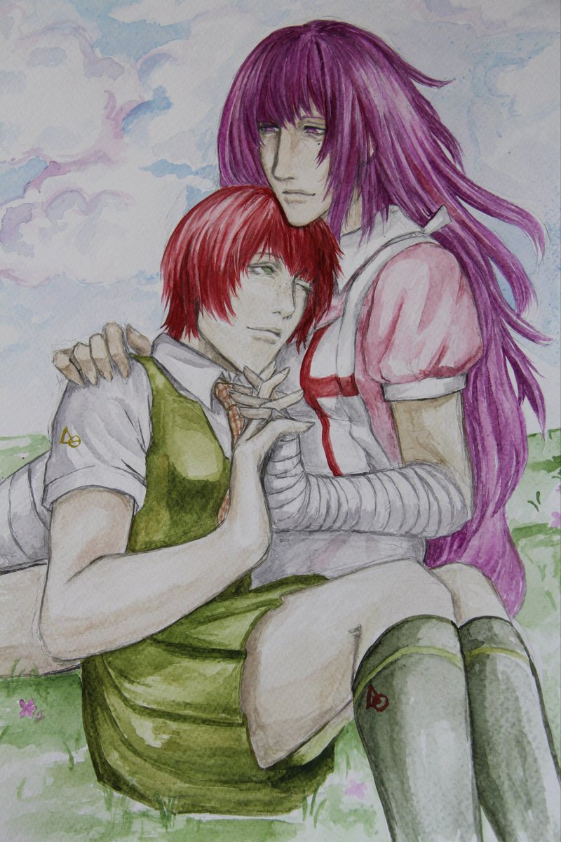 LavinReverie's tweet image. [NOT A SHIP] I drew this for a dear friend of mine because we liked the vibe between the characters… Unfortunately it didn’t turn out that well. #Danganronpa characters are really hard to draw in my style😭

#MahiruKoizumi x #MikanTsumiki