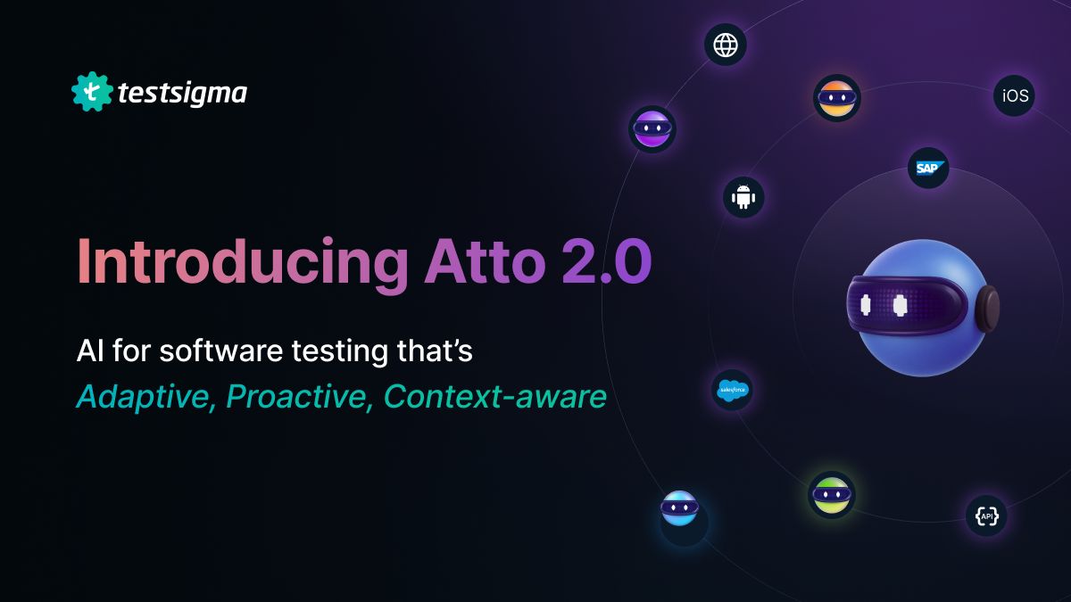 testsigmainc's tweet image. Meet Atto 2.0 - the next evolution of autonomous testing.
Your AI coworker that understands your product, adapts instantly, and keeps your test suite always ready. ⚡️