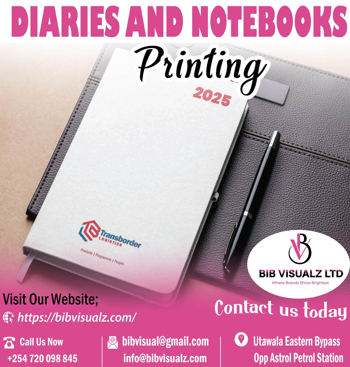 BibVisualz53736's tweet image. Discover the charm of our Customized Diaries &amp;amp; Notebooks, where creativity meets functionality!bib-visualz-ltd.odoo.com/r/Zgo
#TanzaniaStandsforPeace #ViolenceIsNotProtest #MatiangiOnGround #KenyaOnTheMove #PunguzaEmotions #ATPU