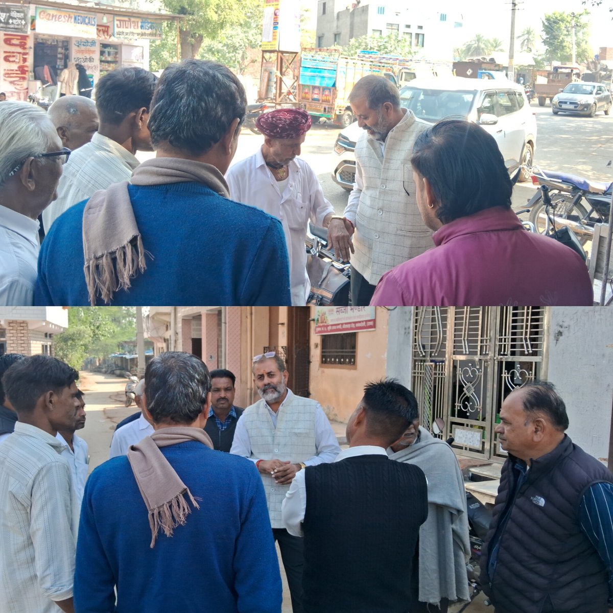 maansinghbarath's tweet image. #राजसमंद क्षेत्र के गिलूंड में प्रवास के दौरान चुनाव आयोग द्वारा युद्ध स्तर पर चल रहे राष्ट्रव्यापी अभियान #SIR की गतिविधियों को देखा एवं वहां के स्थानीय लोगों को मतदाता सूची गहन पुनरीक्षण के संबंध में विस्तार से जानकारी प्रदान की ,स्थानीय कार्यकर्ता अम्बा लाल जी ,अरुण जी मौजूद