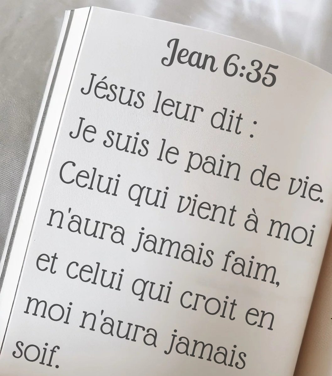 Le seul pain qui rassasie vraiment: #Jesus