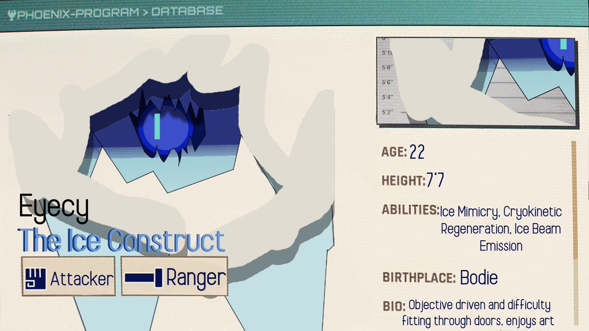 MrT3582089449's tweet image. Meet Eyecy ! 

The Ice golem of Bodie, got arrested for Obstruction of a Highway, Obstruction of Justice, Civil disobedience, Third-degree murder. 

 #dispatchoc