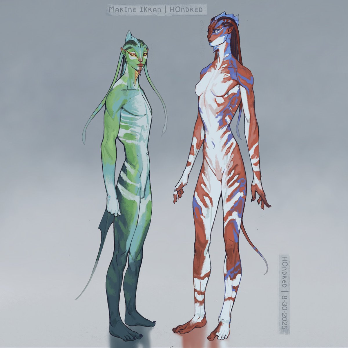 A few #navi designs are available as #adopts on DeviantArt @/h0ndred if  interested! If not, you can just check out the art! #avatar #avataradopts, image size:1200x1200