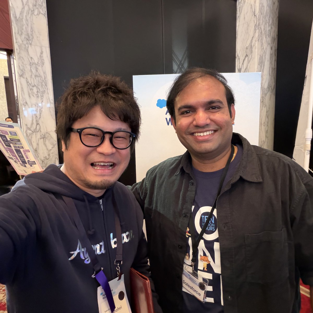 odashoDotCom's tweet image. Hi!!! Long time no see Partha!!
改めてよろしくお願いしま！d(´Д` )♪
#AgentforceTour